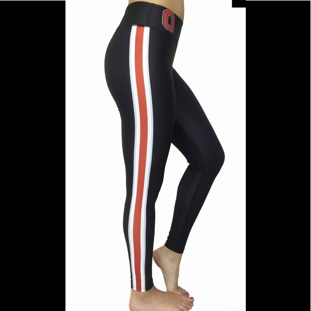Ohio State-Game day Block O leggings by Bend. Lg